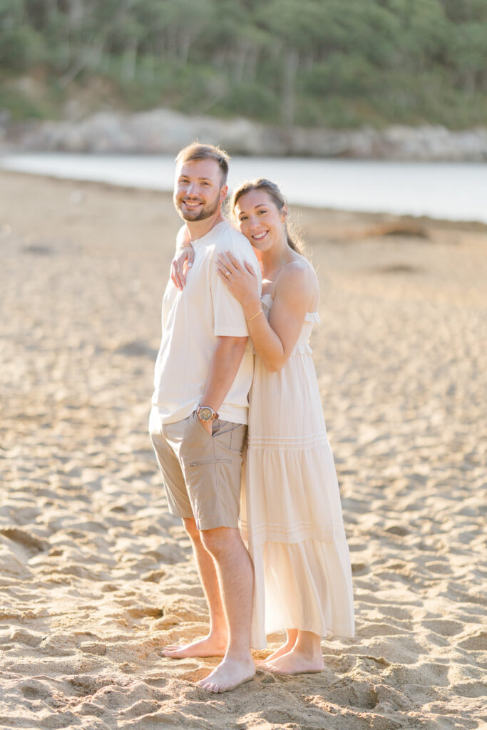 Engagement session with the sunrise