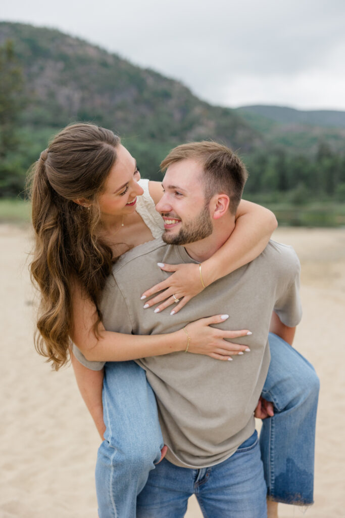 Acadia National Park Session with mountains